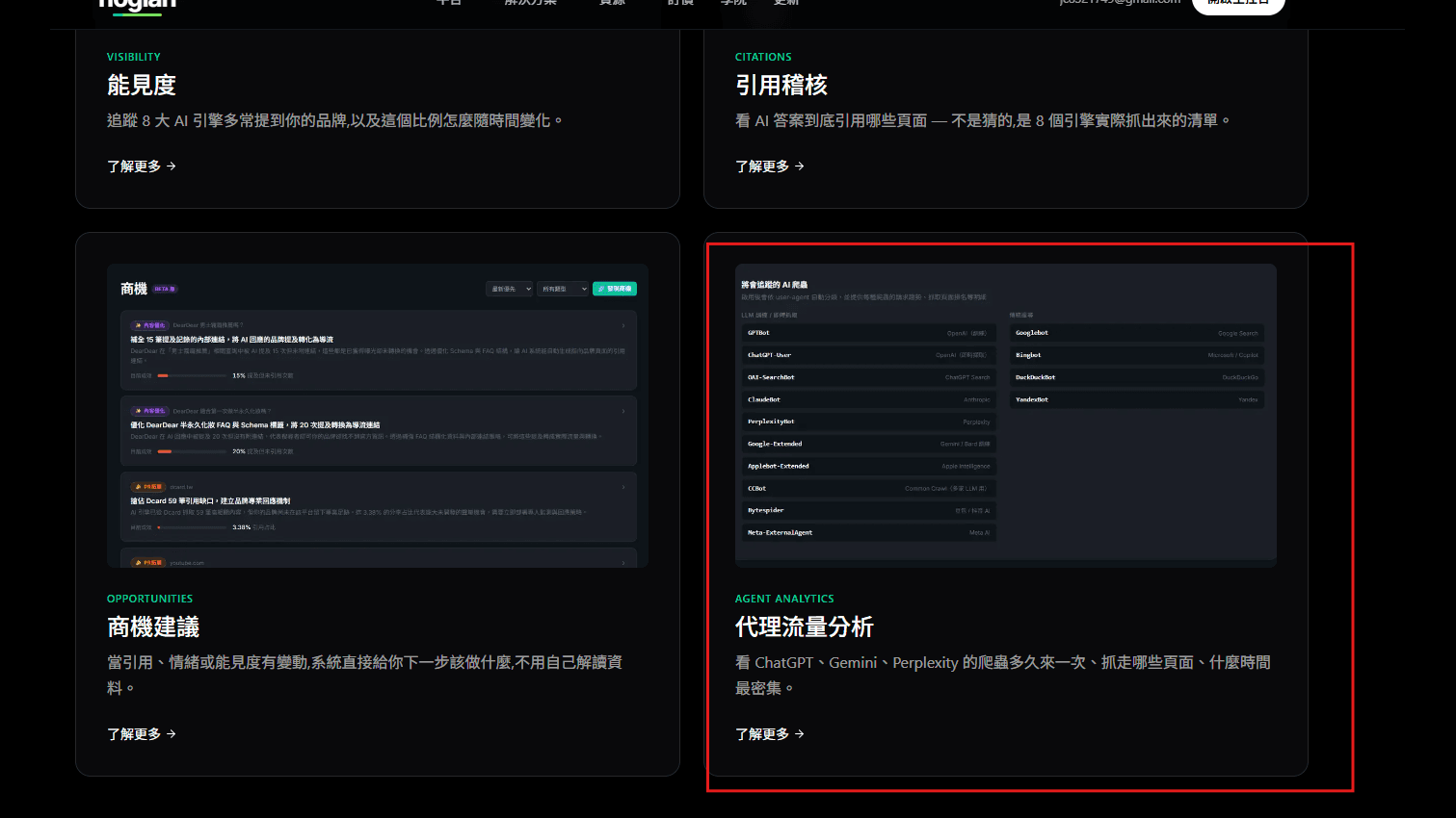 hogiah 競品對比分析儀表板
